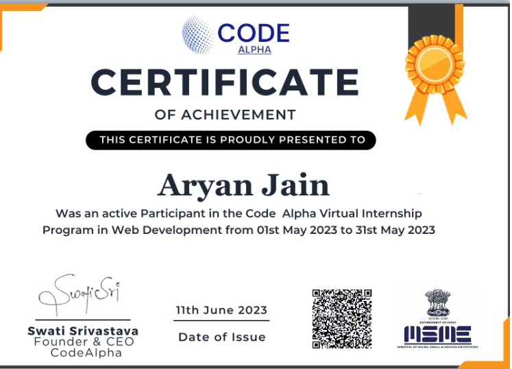my certificate